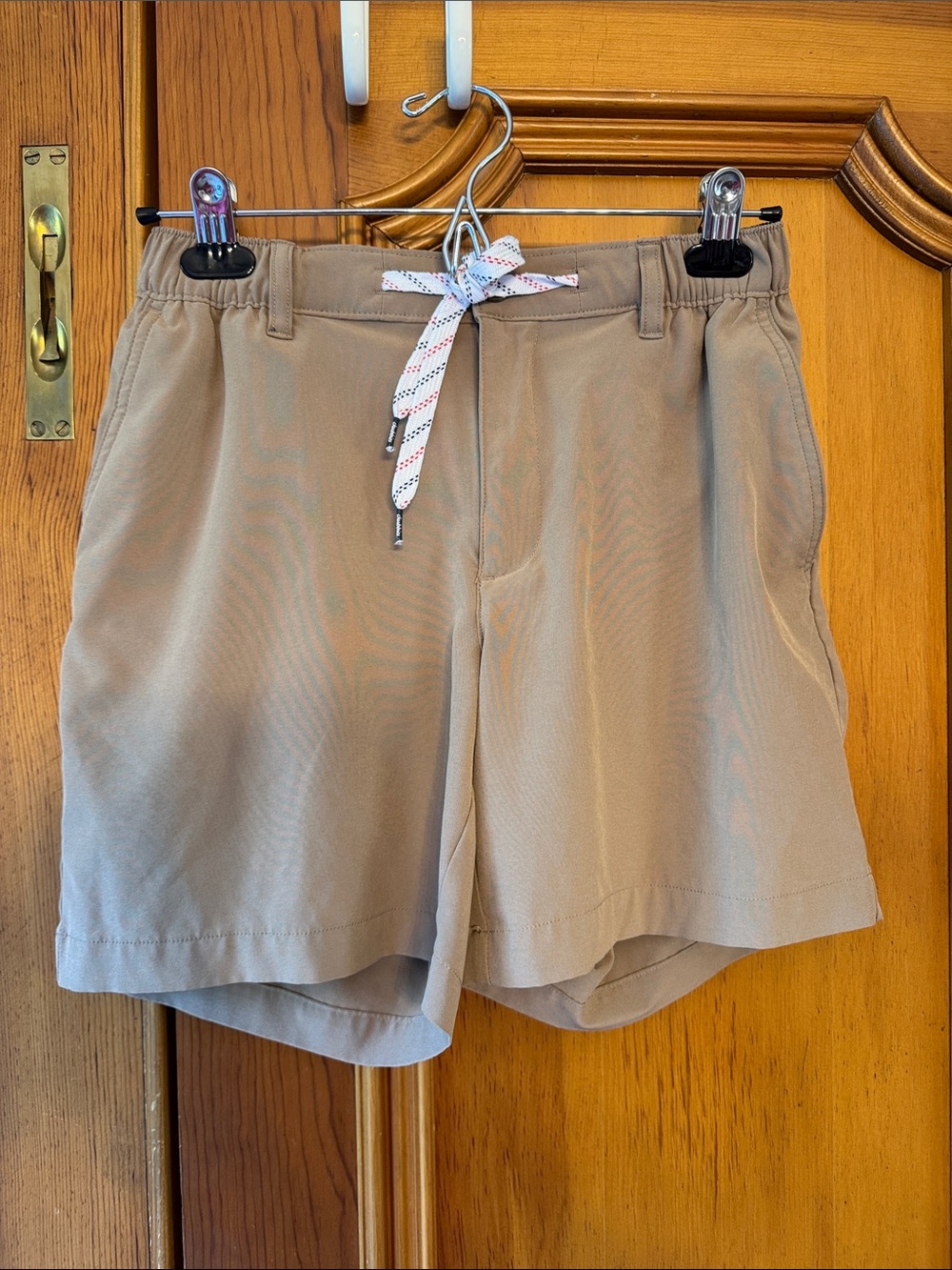 chubbies Tan Shorts with Pineapple Logo